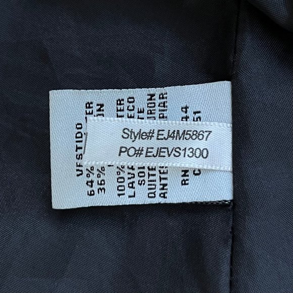 ELIZA J Shimmery Red A Line Black Floral Lace Zip Back Dress sz 2 - Picture 6 of 10